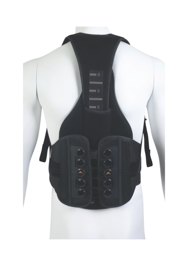THORACOLUMBAR BRACE WITH A LACING COMPRESSION SYSTEM