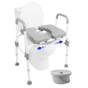 3-IN-1 ADJUSTABLE SHOWER COMMODE CHAIR K30035