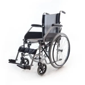 Folding Steel Wheelchair - Large Wheels